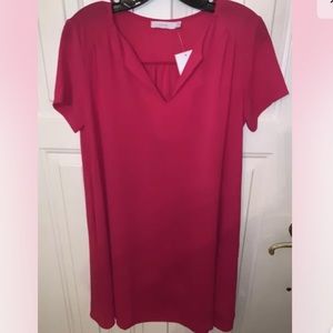 Dark Pink Lush Short Sleeved Dress Women’s Size XS